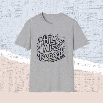 Hit Miss Repeat Cotton Men Tee