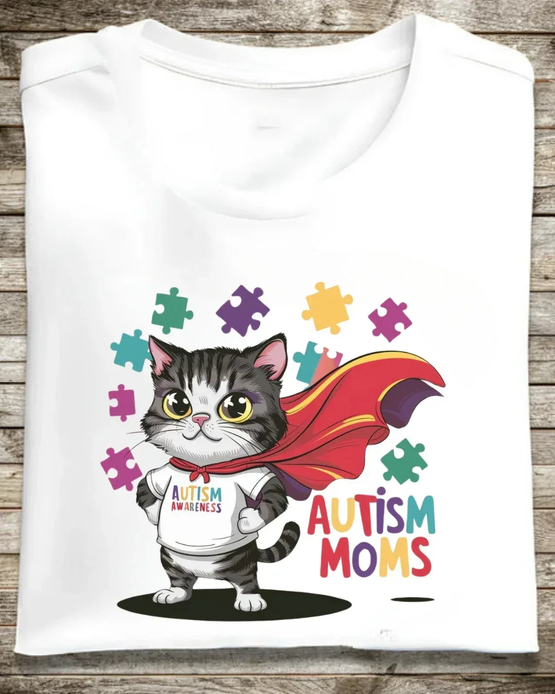 Autism Moms Dad Parents Autistic Awareness Cotton T-Shirt - Billien