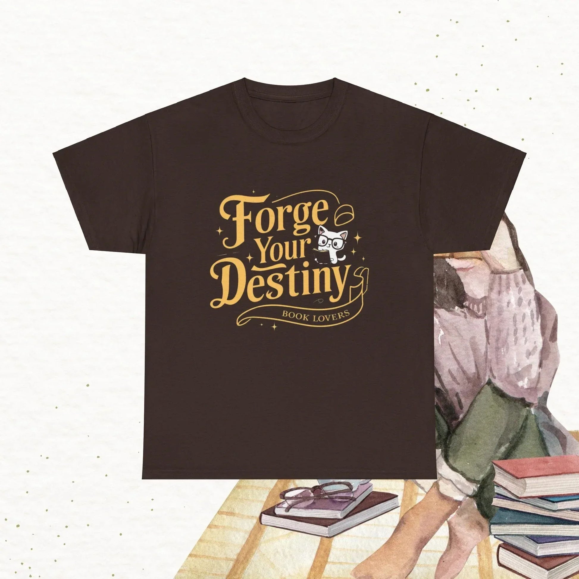 Book Lovers Forge Your Destiny Cotton Tshirt - Billien