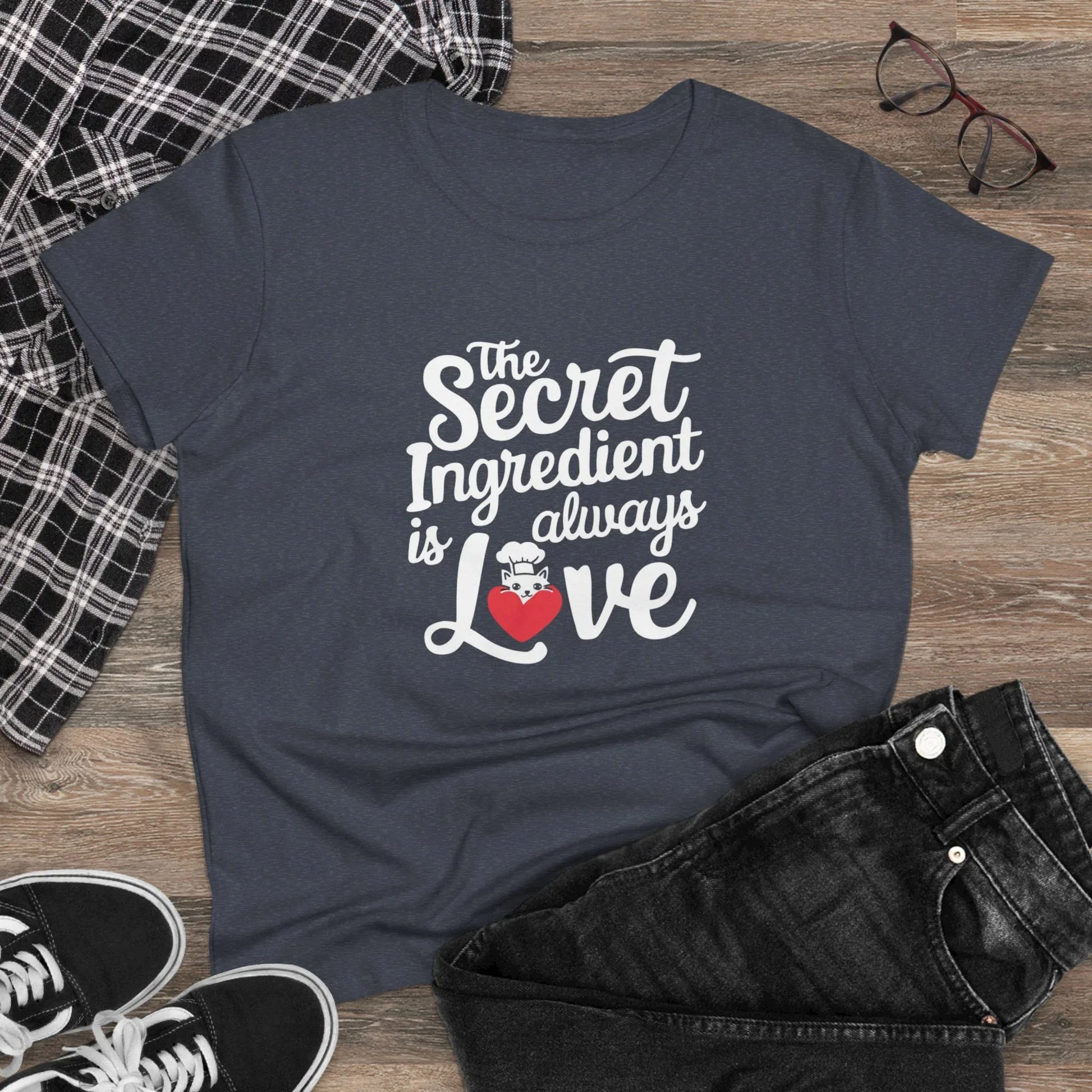 Secret Ingredient Is Love Women Cotton Tshirt - Billien