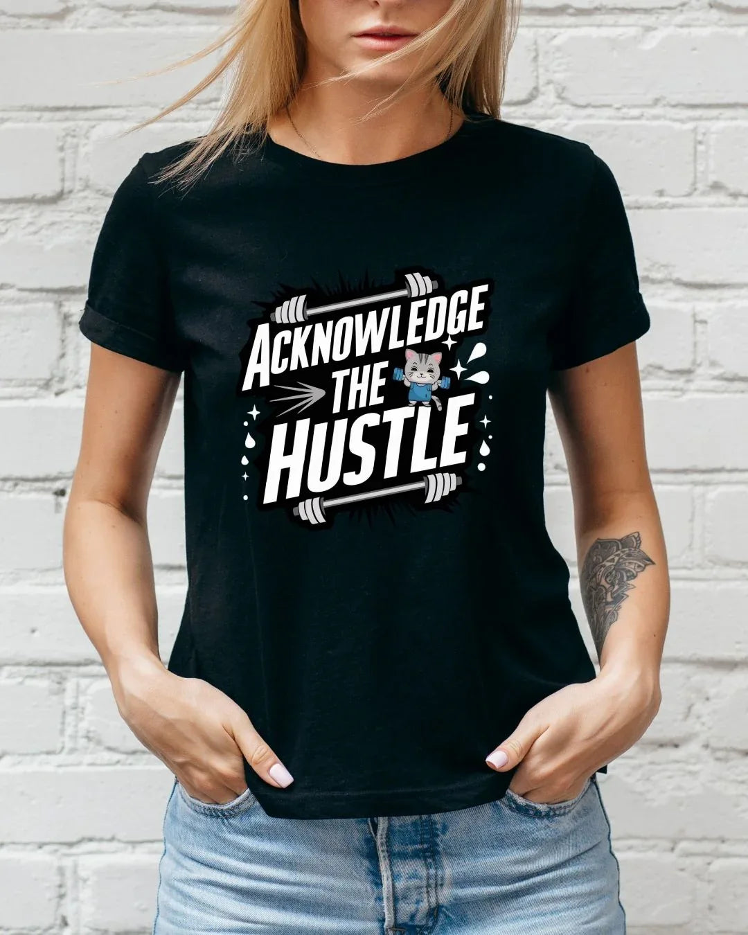 Acknowledge The Hustle Cotton Tshirt - Billien