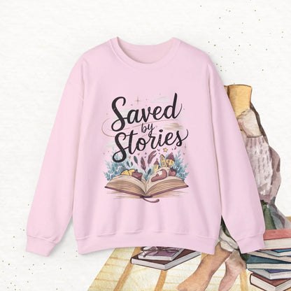 Saved By Stories Ultra Cotton Crewneck Sweatshirt - Billien