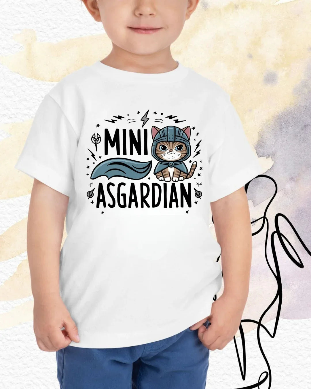 Mini Asgardian Kids Cotton T-Shirt - Billien