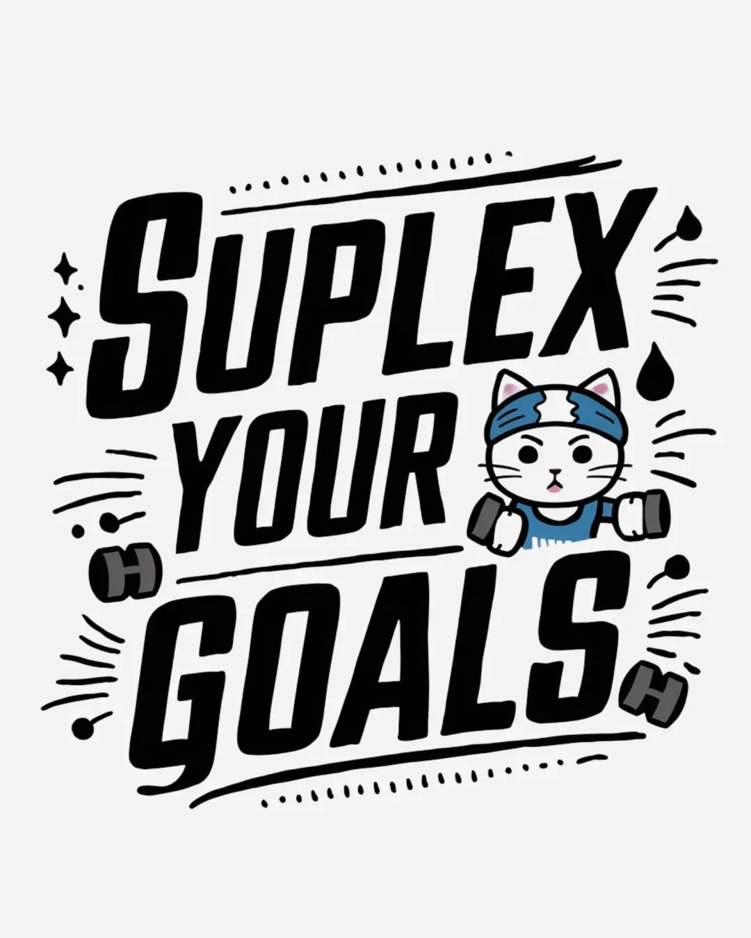 Suplex Your Goals Ultra Cotton Crewneck Sweatshirt - Billien