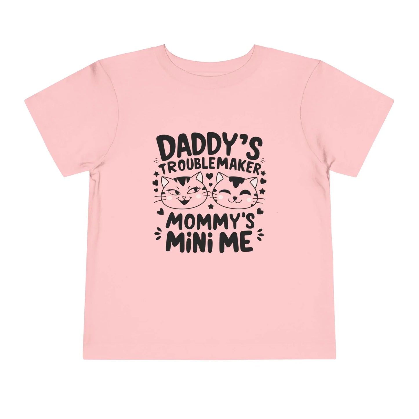 Daddy Little Troublemaker Toddler Cotton T-Shirts - Billien