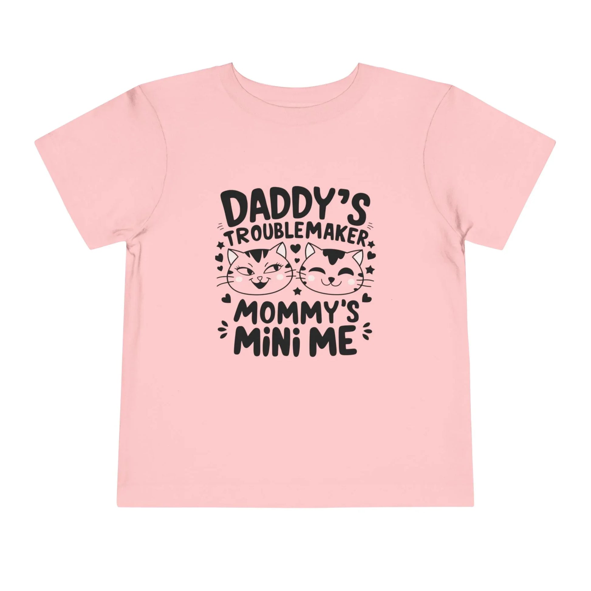 Daddy Little Troublemaker Toddler Cotton T-Shirts - Billien
