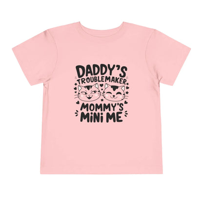 Daddy Little Troublemaker Toddler Cotton T-Shirts - Billien