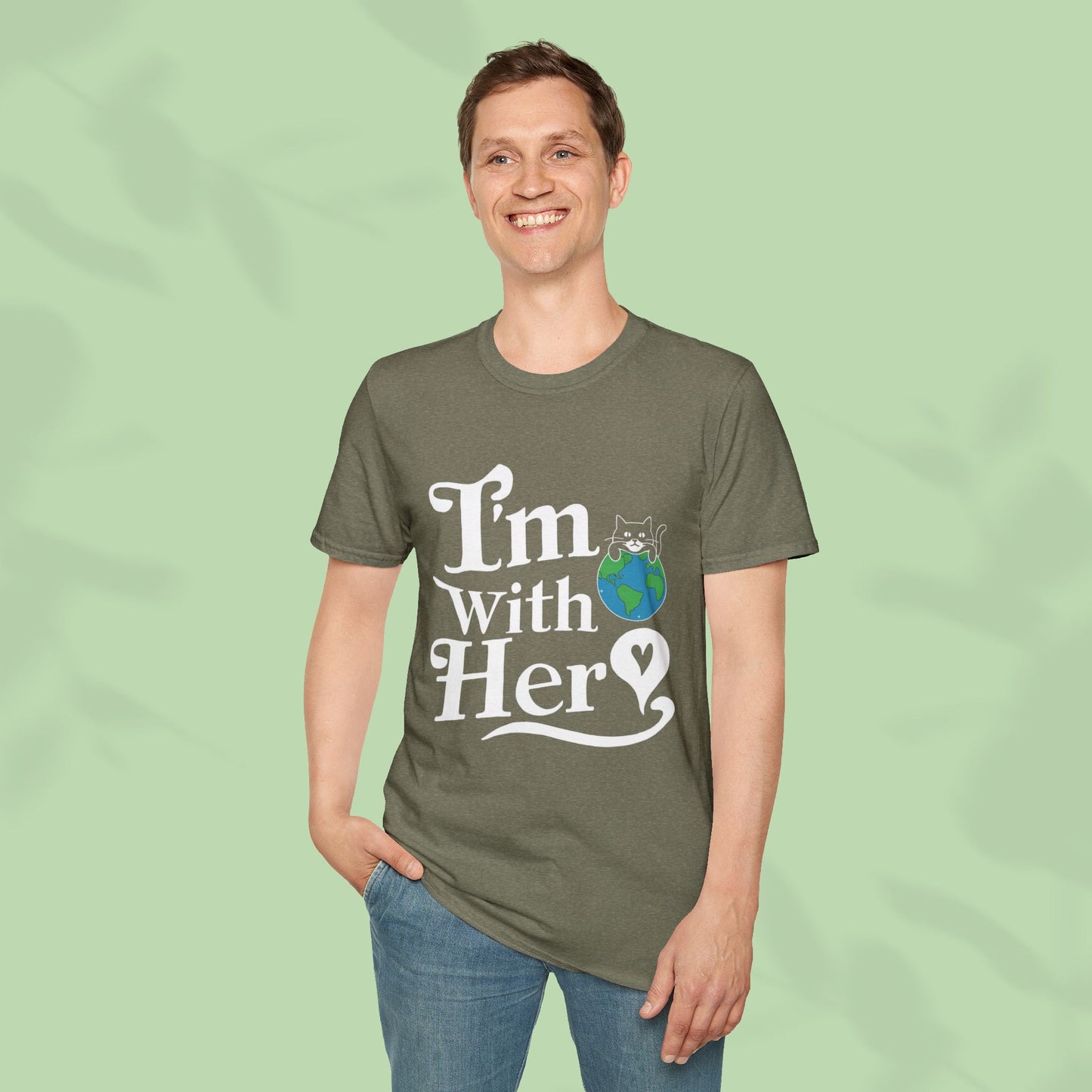 I am With Her Cotton Tee