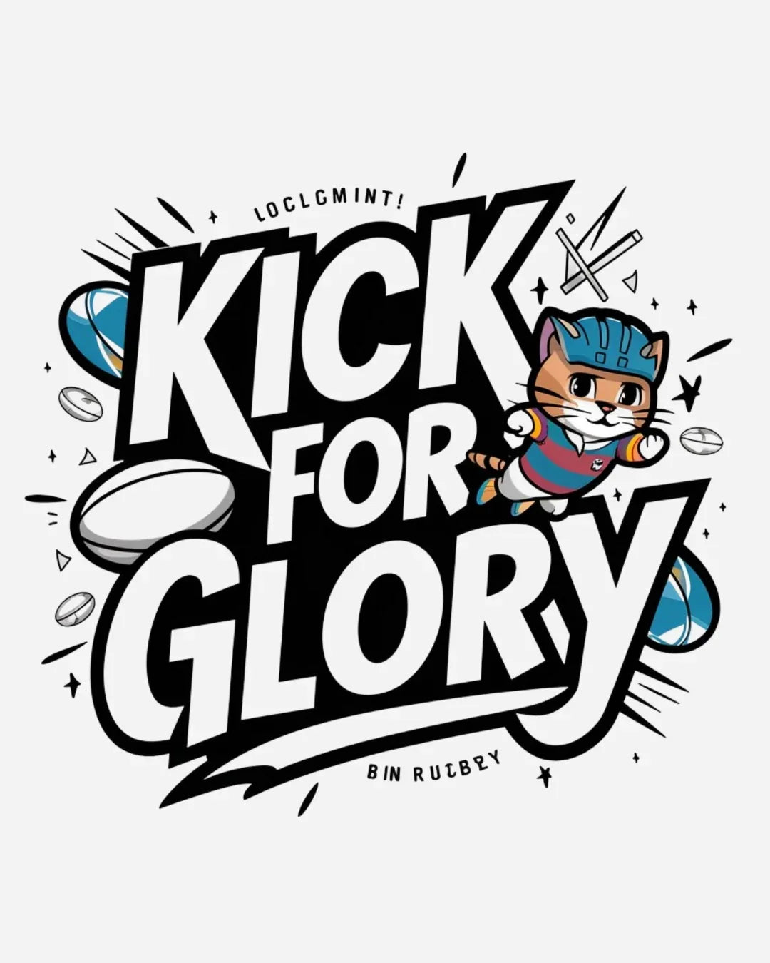 Kick For Glory Heavy Unisex Cotton Crewneck Sweatshirt - Billien