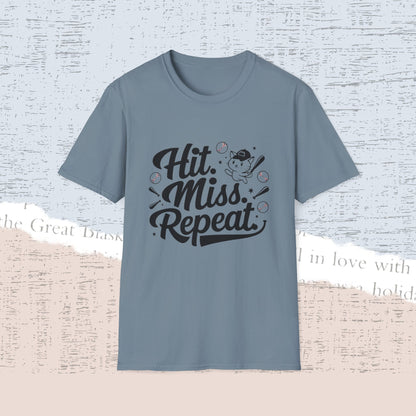 Hit Miss Repeat Cotton Men Tee