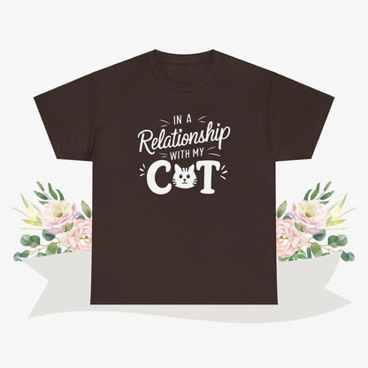 In a Relationship with Cat Cotton Tshirt - Billien