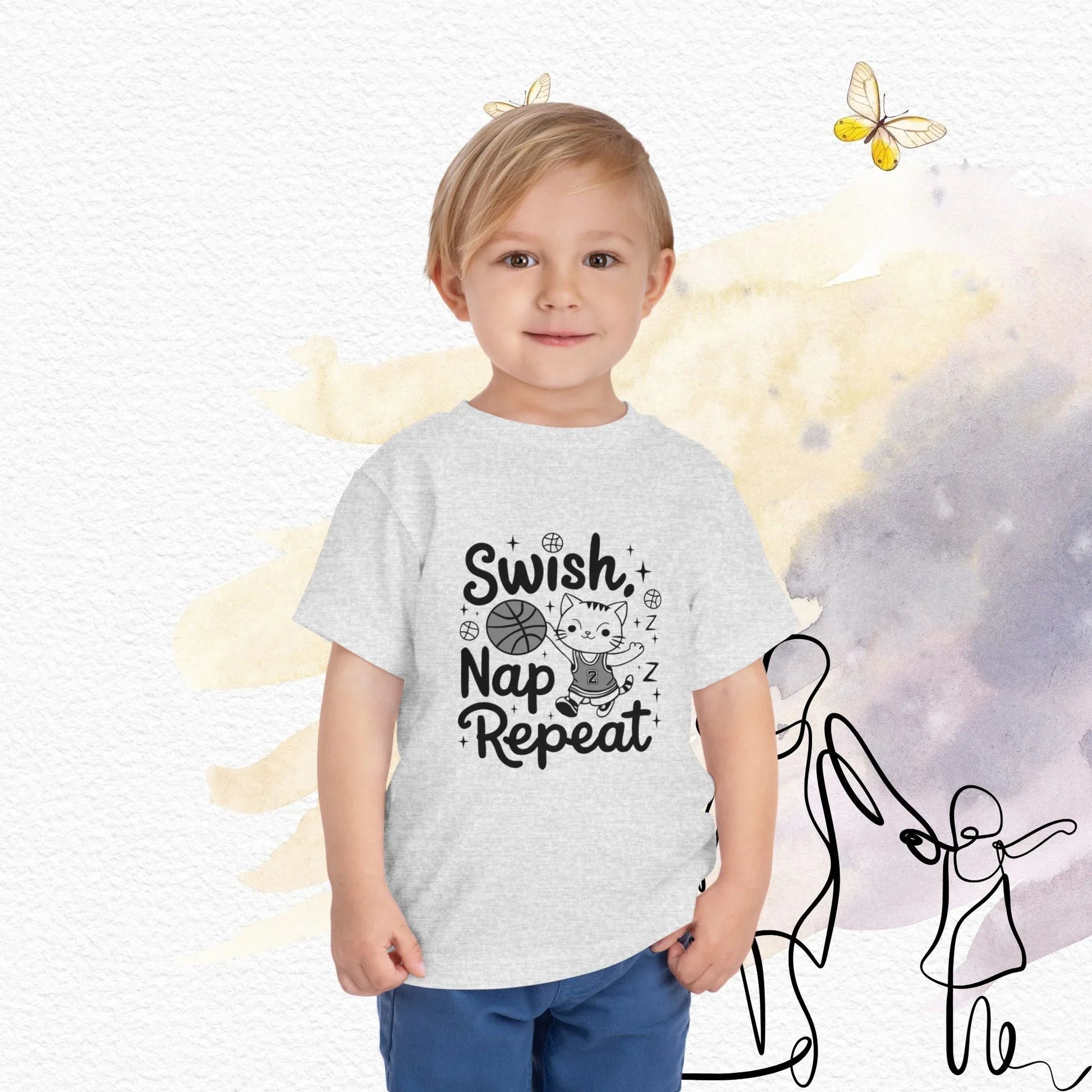 Swish Nap Repeat Toddler Cotton T-Shirt - Billien