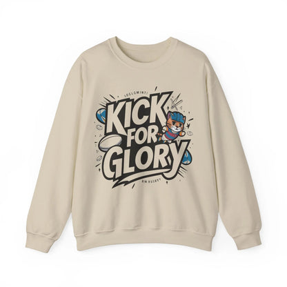 Kick For Glory Heavy Unisex Cotton Crewneck Sweatshirt - Billien