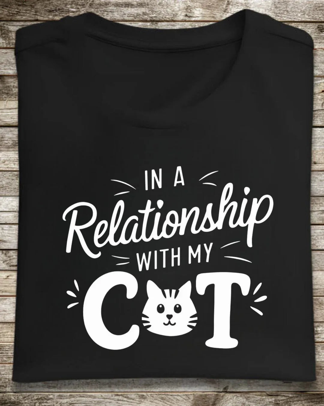 In a Relationship with Cat Cotton Tshirt - Billien