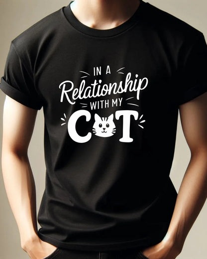 In a Relationship with Cat Cotton Tshirt - Billien