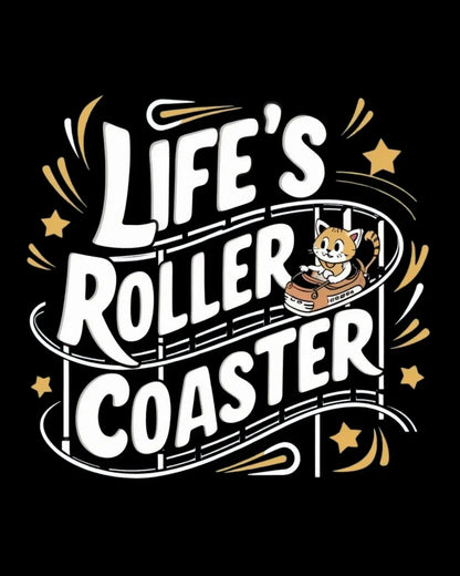 Life Roller Coaster Cotton Tshirt - Billien