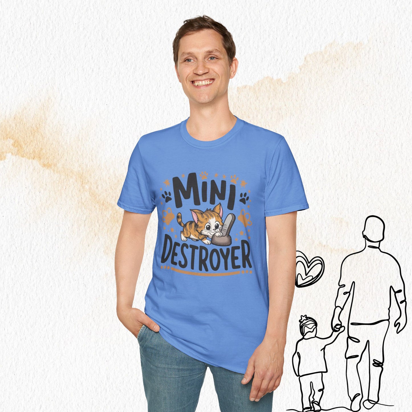 Mini Destroyer Cotton Men T-Shirt