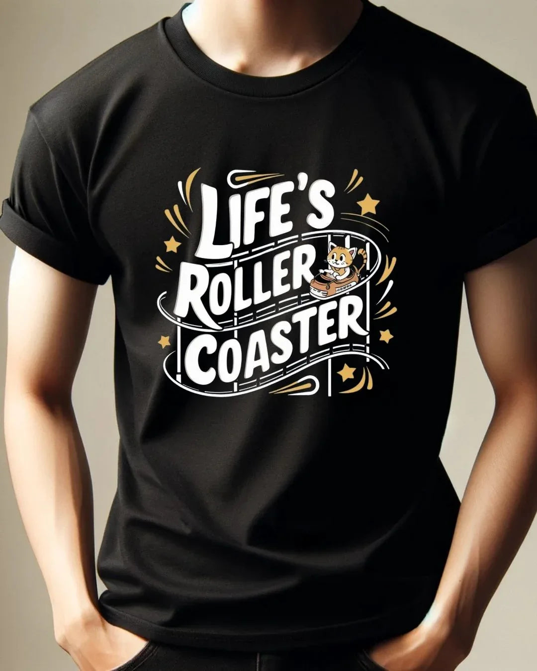 Life Roller Coaster Cotton Tshirt - Billien