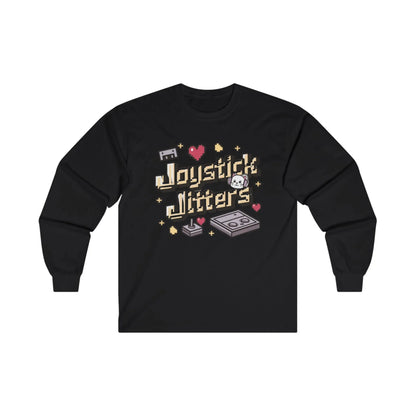 Joystick Jitters Vintage Retro Video Games Cotton Long Sleeve Tshirt - Billien