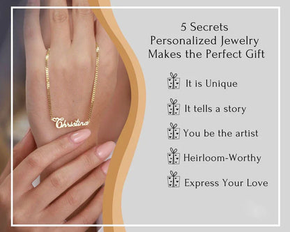 Noble Atmosphere Customizable Name Design Versatile Necklace - Billien