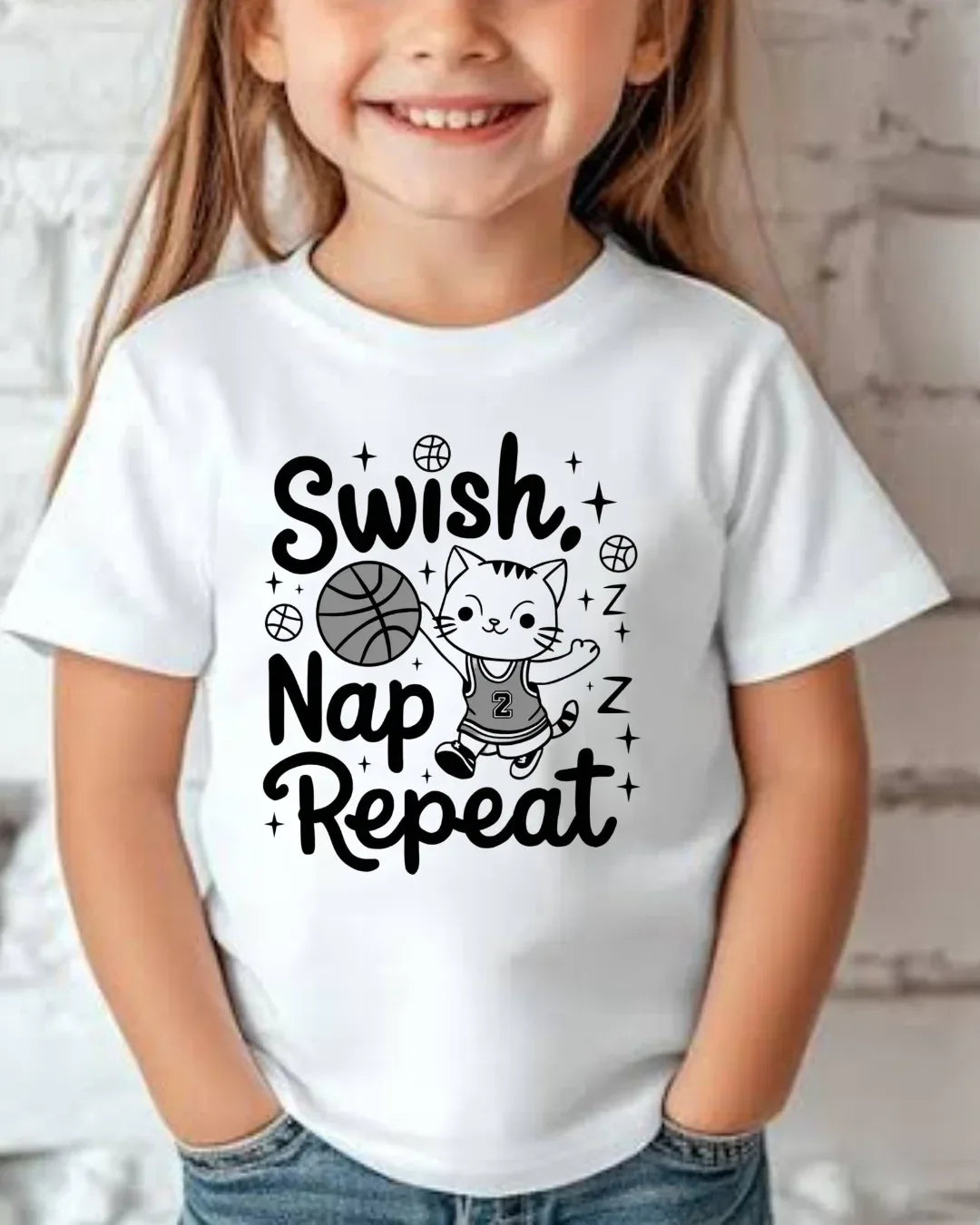 Swish Nap Repeat Toddler Cotton T-Shirt - Billien