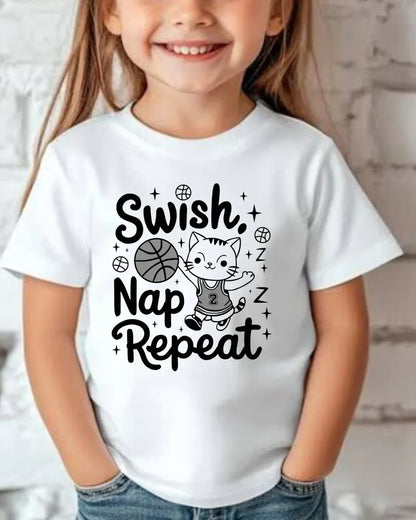 Swish Nap Repeat Toddler Cotton T-Shirt - Billien