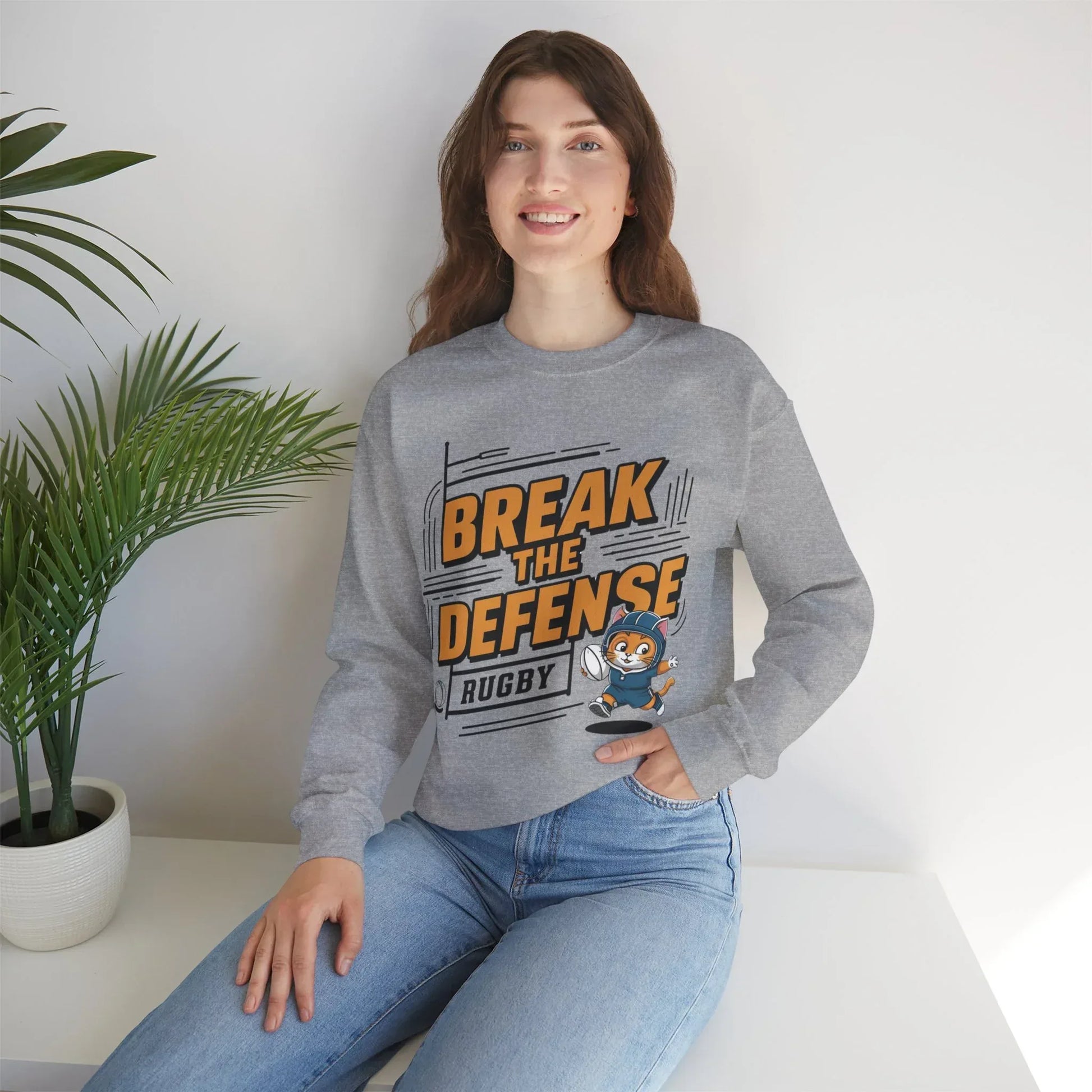 Break The Defence Ultra Cotton Crewneck Sweatshirt - Billien