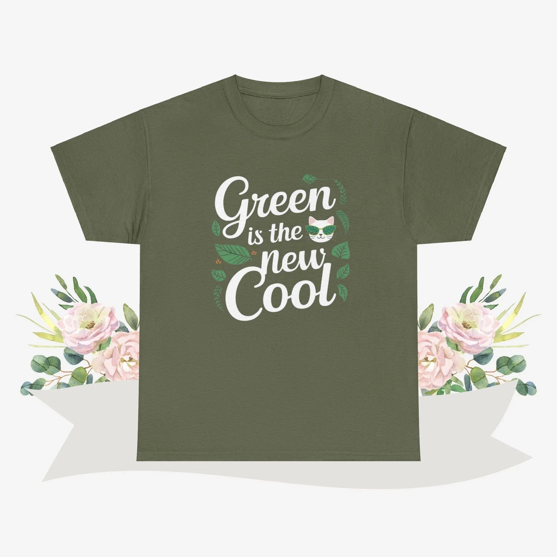 Green Is The New Cool Cotton Tshirts - Billien