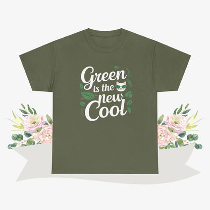 Green Is The New Cool Cotton Tshirts - Billien