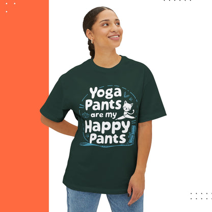 Yoga Pant Are Happy Pant Unisex Yoga Oversized Boxy Tee