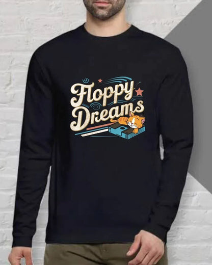 Floppy Dream Vintage Retro Video Games Cotton Long Sleeve Tshirt - Billien