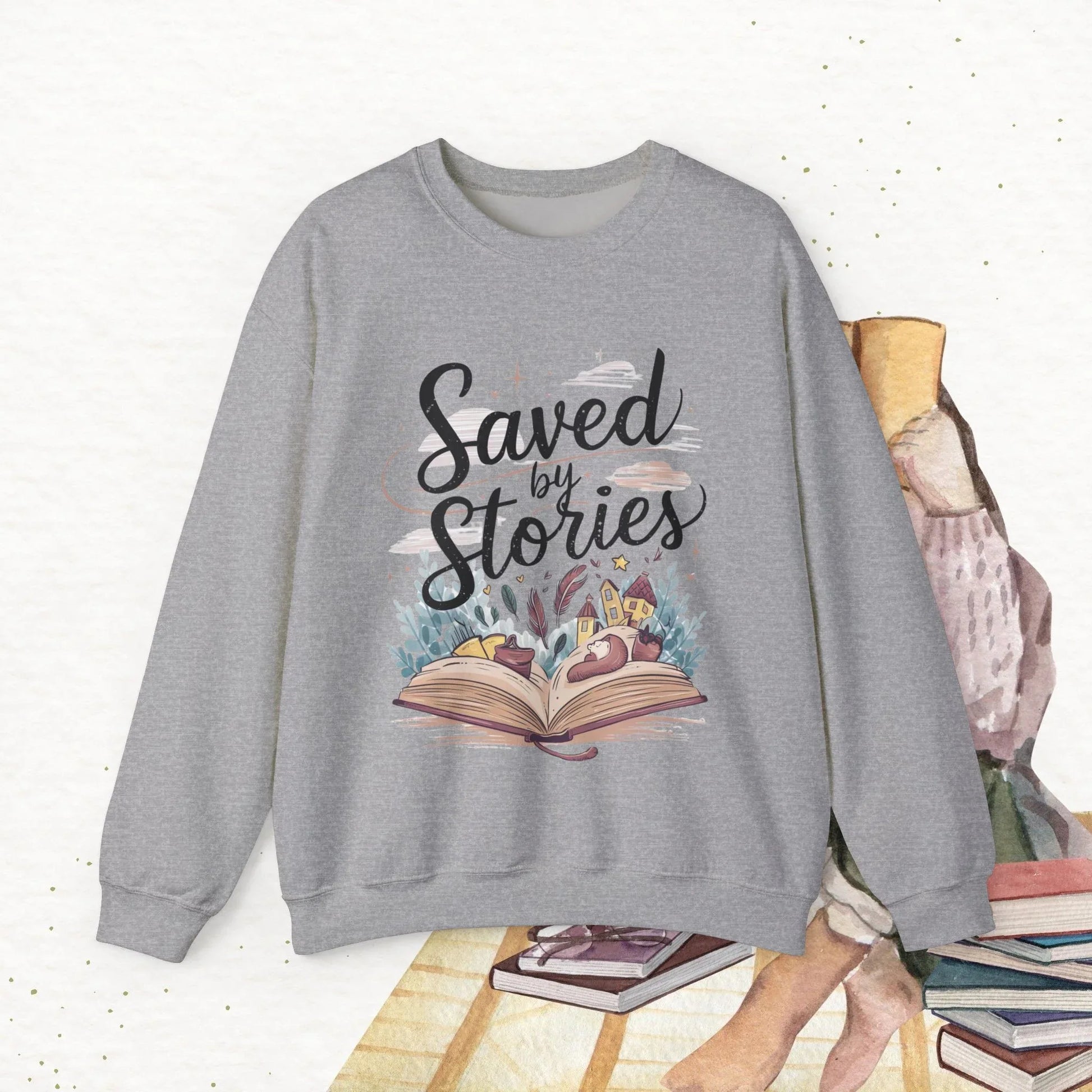 Saved By Stories Ultra Cotton Crewneck Sweatshirt - Billien