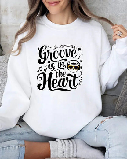 Groove In The Heart Ultra Cotton Crewneck Sweatshirt - Billien