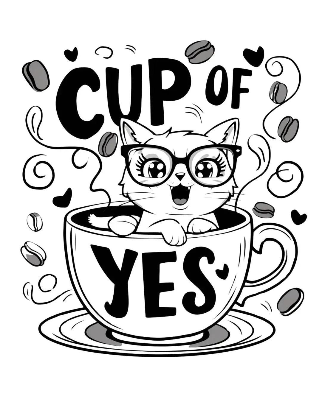 Cup Of Yes Coffee Unisex Cotton T-Shirt - Billien
