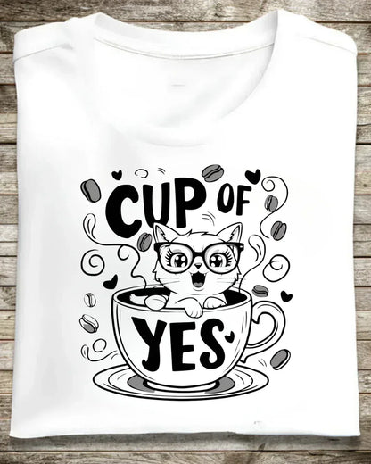 Cup Of Yes Coffee Unisex Cotton T-Shirt - Billien