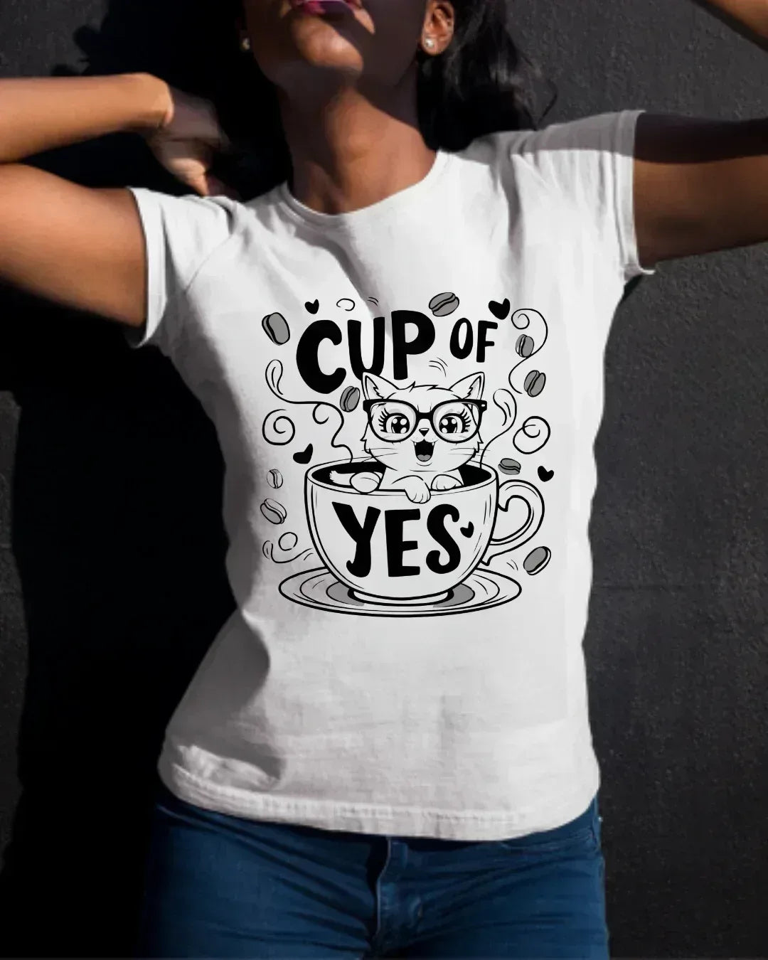 Cup Of Yes Coffee Unisex Cotton T-Shirt - Billien