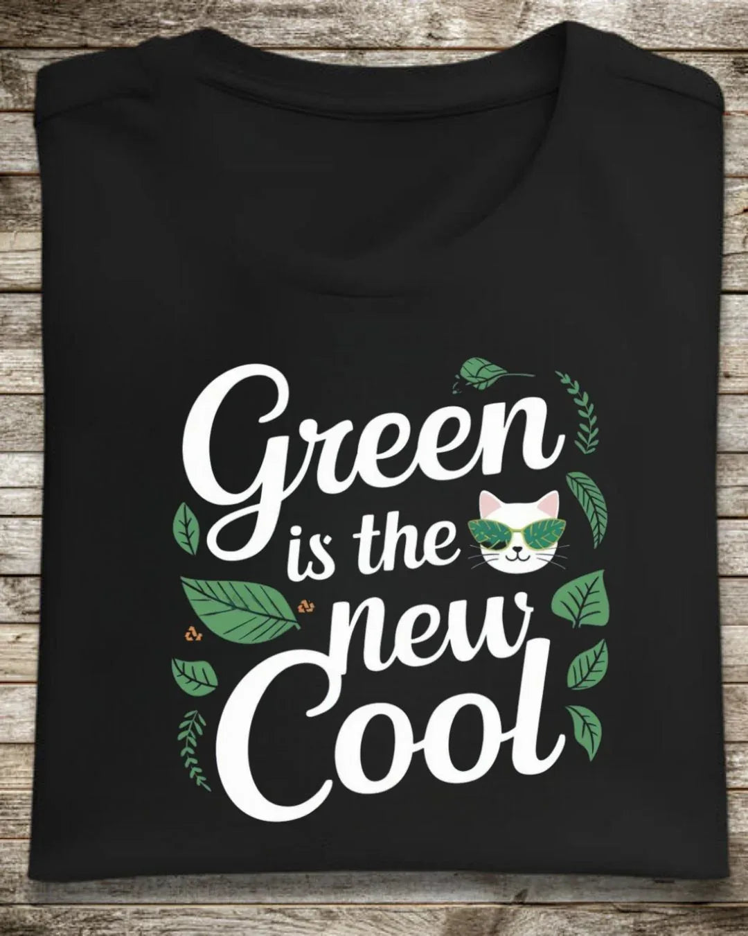 Green Is The New Cool Cotton Tshirts - Billien