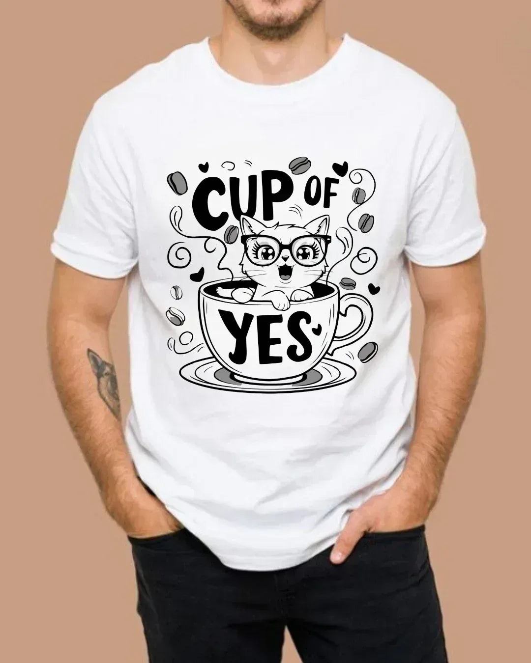 Cup Of Yes Coffee Unisex Cotton T-Shirt - Billien