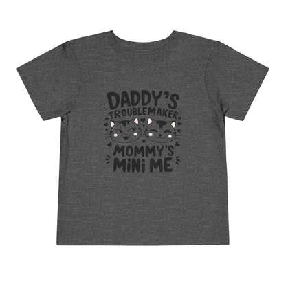 Daddy Little Troublemaker Toddler Cotton T-Shirts - Billien