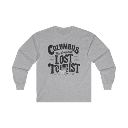 Columbus The Original Lost Tourist Cotton Long Sleeve Tshirt - Billien