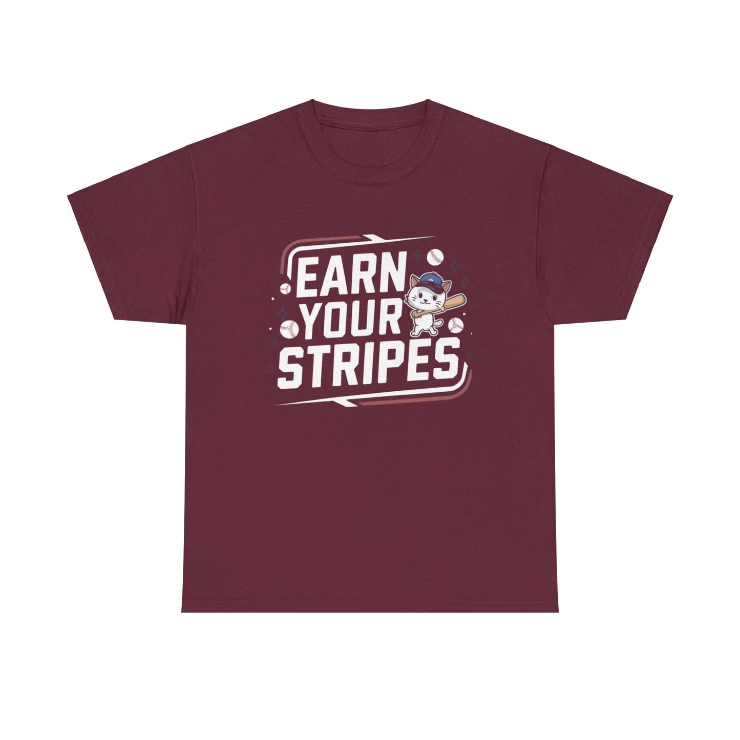 Earn Your Stripes Baseball Crew Neck Tee - Billien