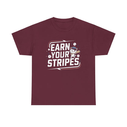 Earn Your Stripes Baseball Crew Neck Tee - Billien