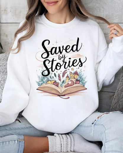 Saved By Stories Ultra Cotton Crewneck Sweatshirt - Billien