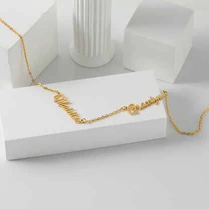 Exquisite Fashion Customizable Name Design Light Luxury Style Necklace - Billien