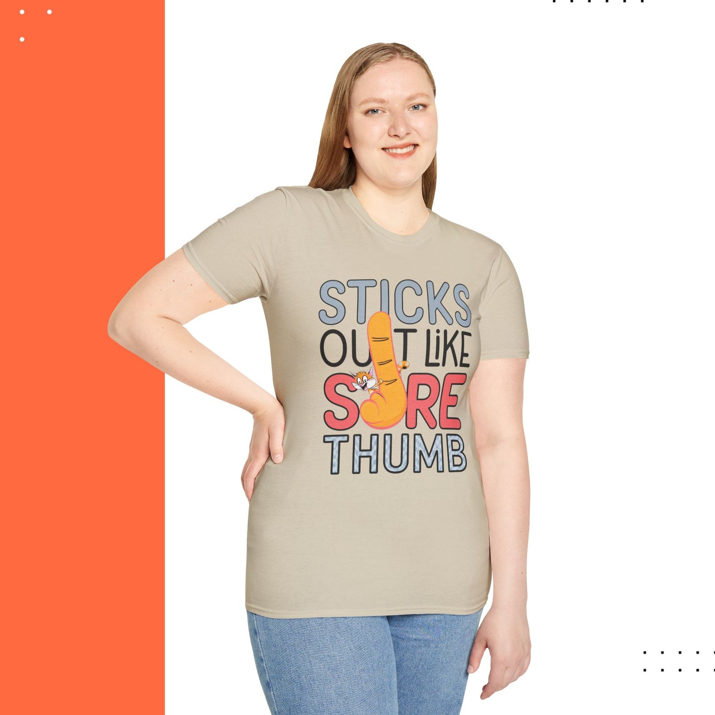 Stick Out Sore Throat Cotton T-Shirt
