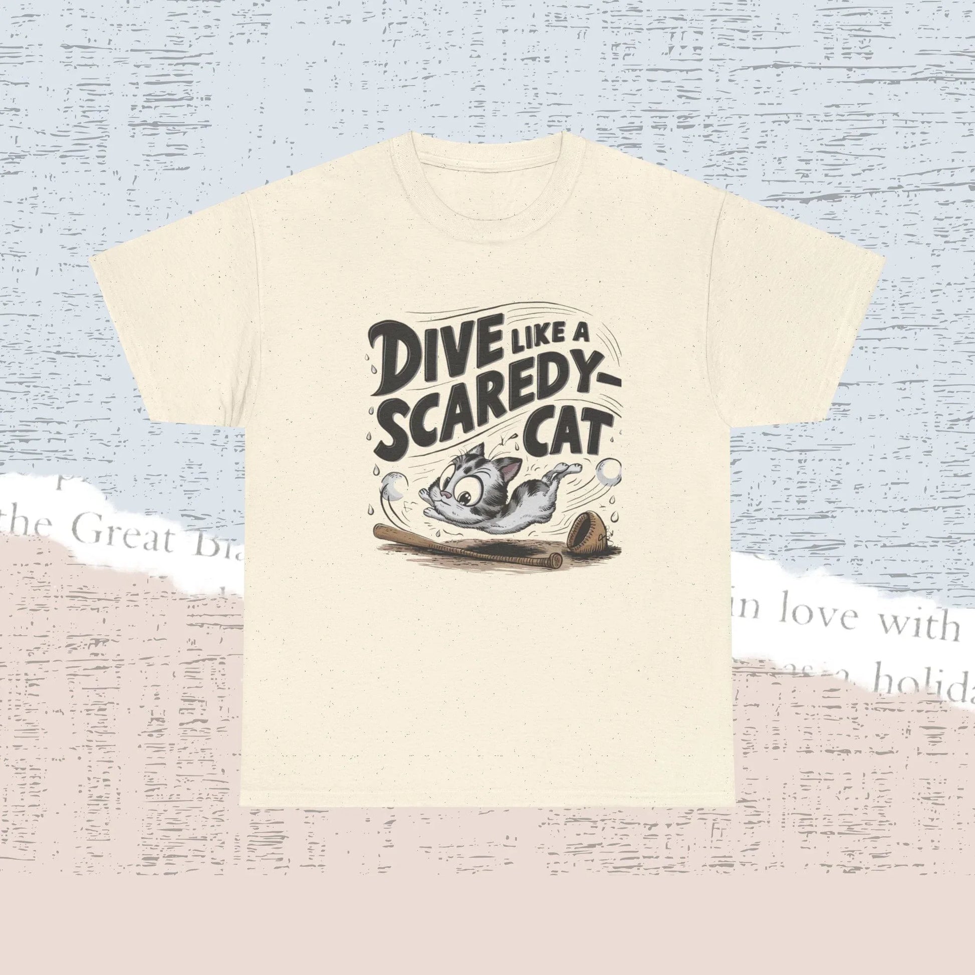 Dive Like Scaredy Cat Cotton Tshirt - Billien