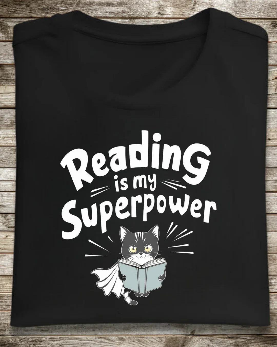 Reading Is My Superpower Booklover Cotton Tshirts - Billien