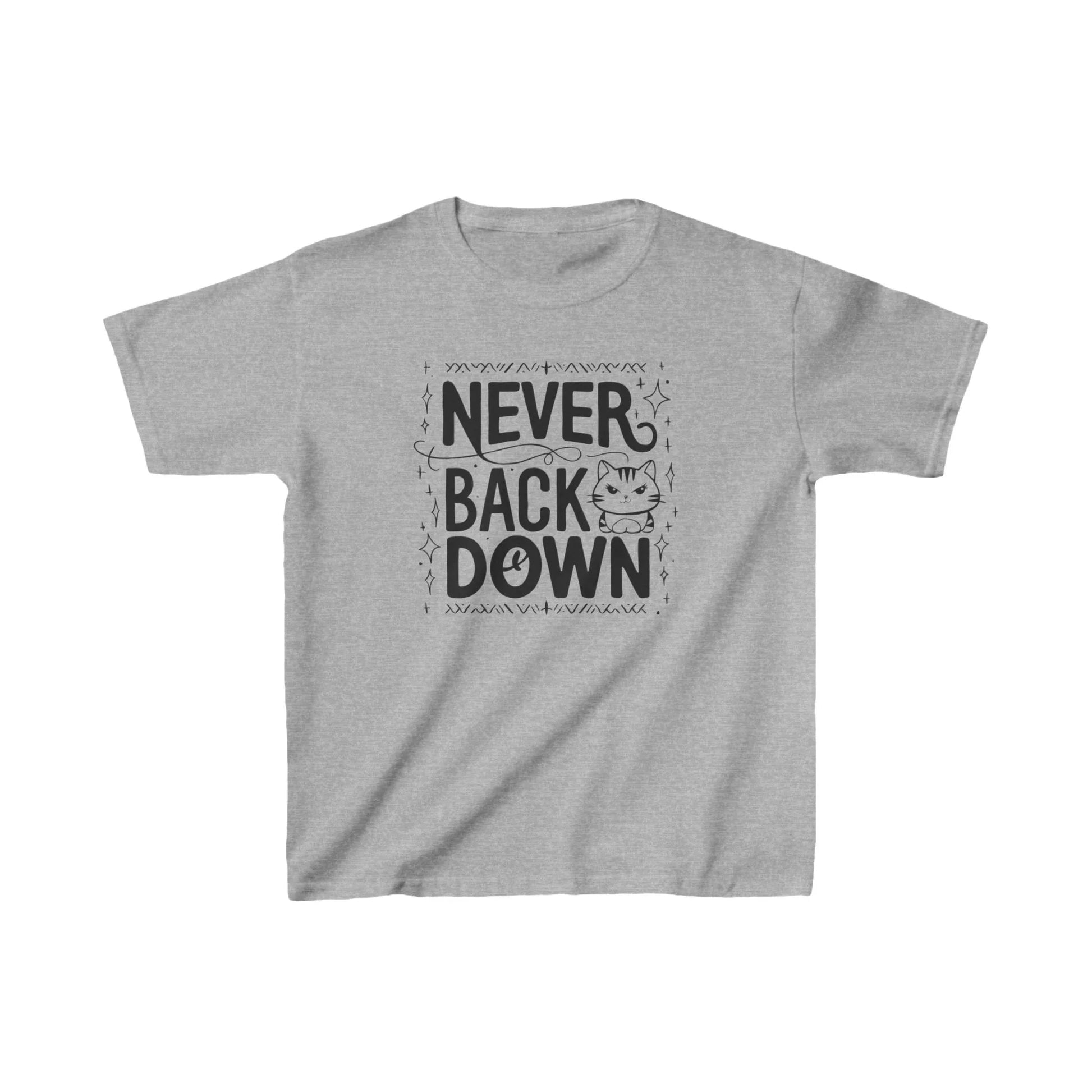 Never Back Down Kid Cotton T-Shirt - Billien