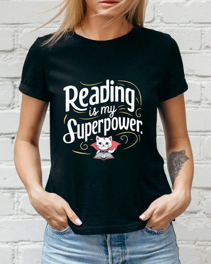 Books Lovers T-Shirt Reading Is My Superpower Tees - Billien