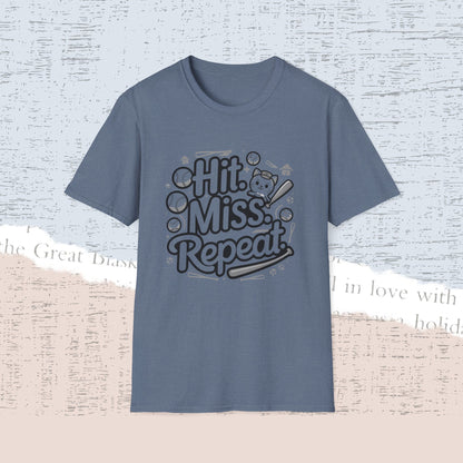 Hit Miss Repeat Cotton Men Tee